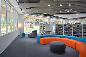 desain perpustakaan multifungsi